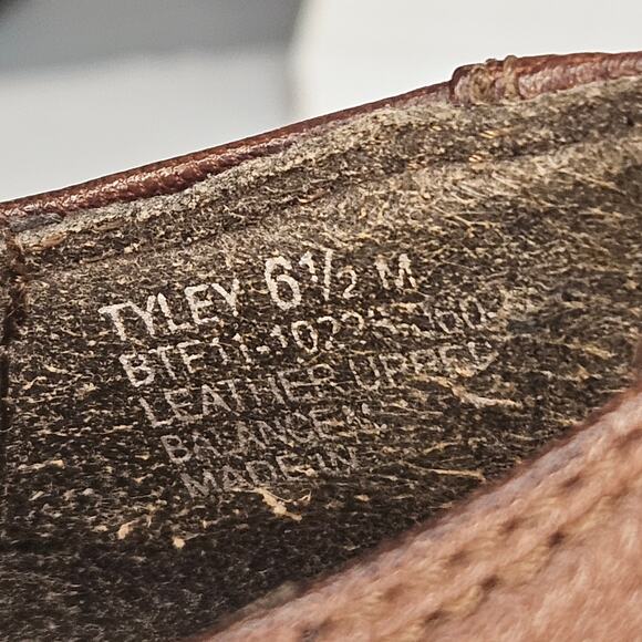 BARETRAPS Brown Leather Tyley Stacked Cone‎ Heel Booties Size 6.5 M - Picture 11 of 13